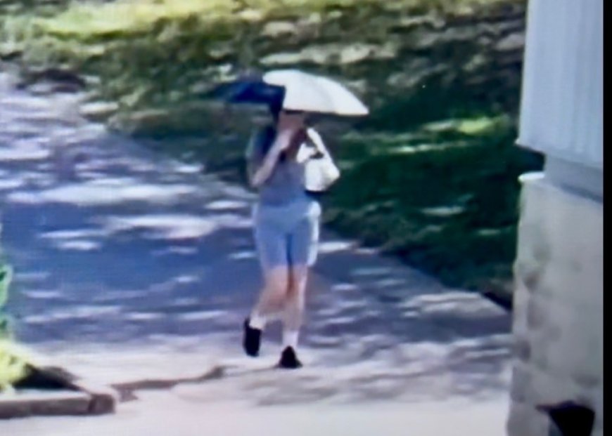 Ghislaine Maxwell filmed bizarrely carrying umbrella on sunny day at Texas prison: video