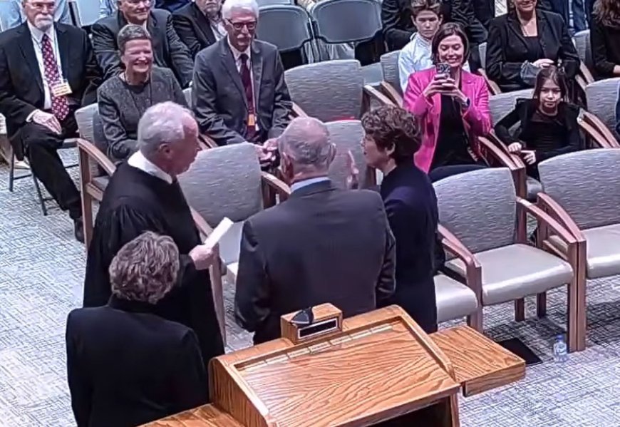 Kansas Supreme Court Justice Larkin Walsh officially sworn in