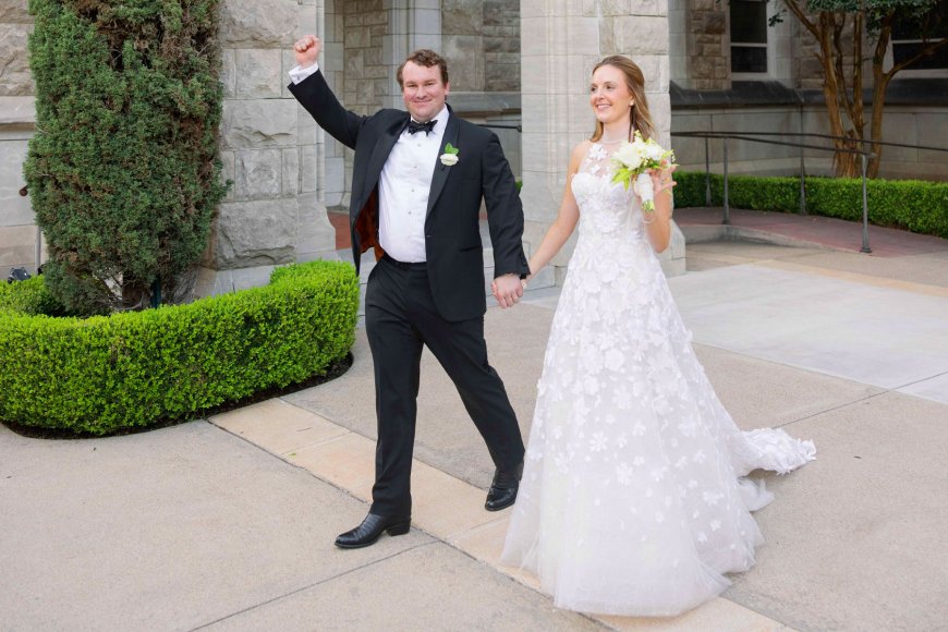 This Cowtown Wedding Had a Beautiful Garden Conservatory Feel