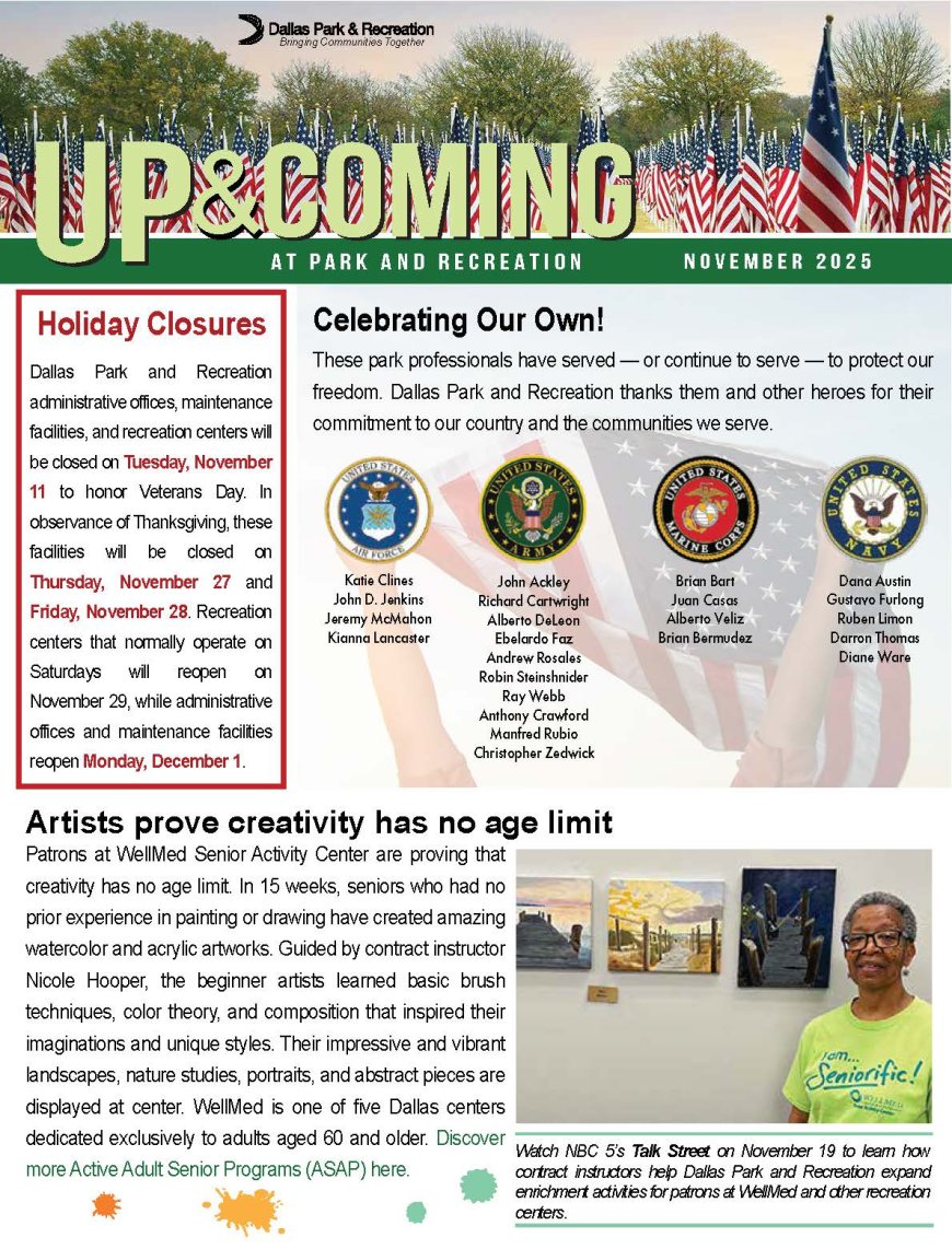 Up & Coming Newsletter