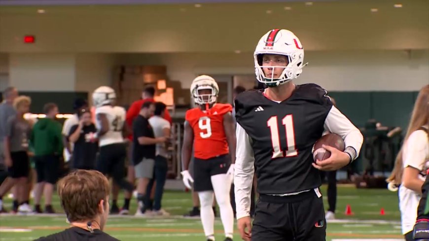 Beck’s 4 TD passes carry No. 14 Miami past Virginia Tech, 34-17