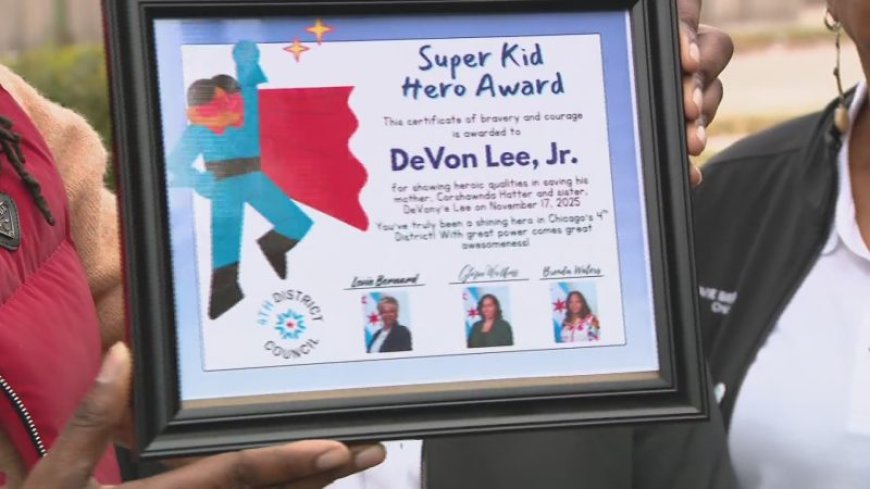 9-year-old honored after students attacked him, his mother near Chicago school