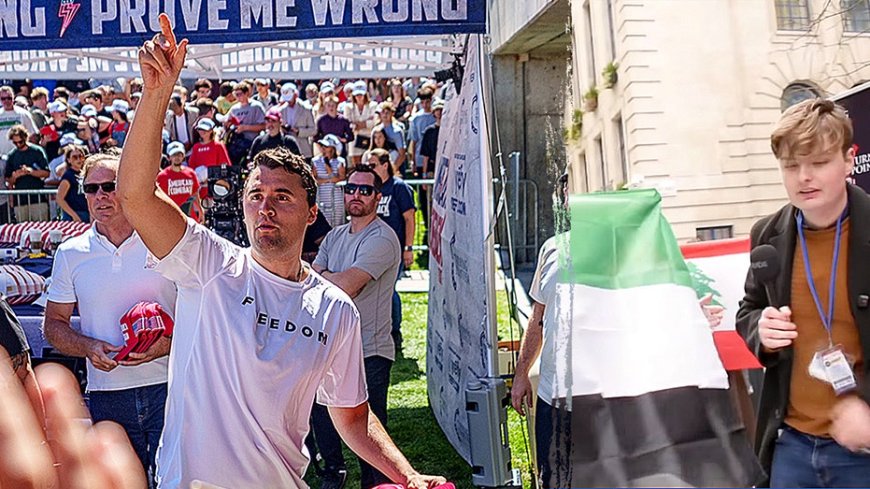 British teen says urine, glue chucked at him while trying to carry on Charlie Kirk's legacy in UK