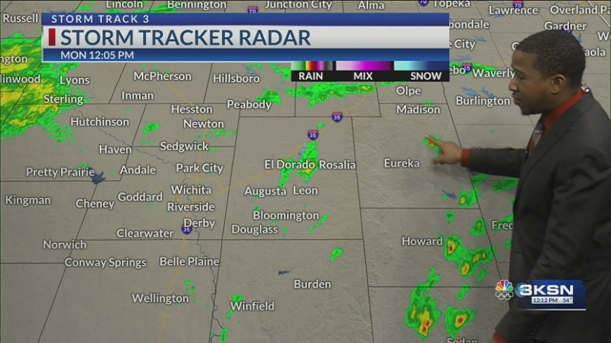 Scattered rain the rest of Monday