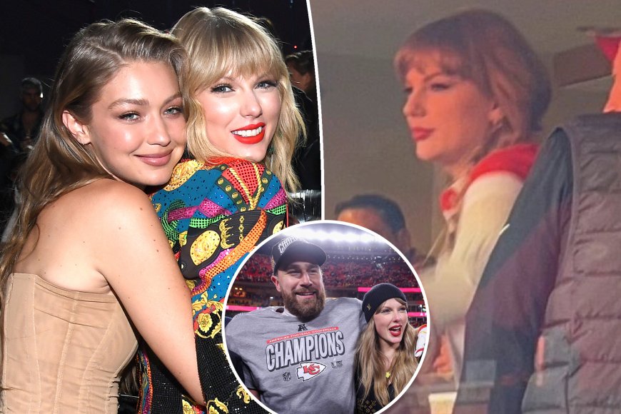 Taylor Swift live updates: Sweater pop star wore at Travis Kelce’s Chiefs game is a sweet gesture to close friend, Gigi Hadid