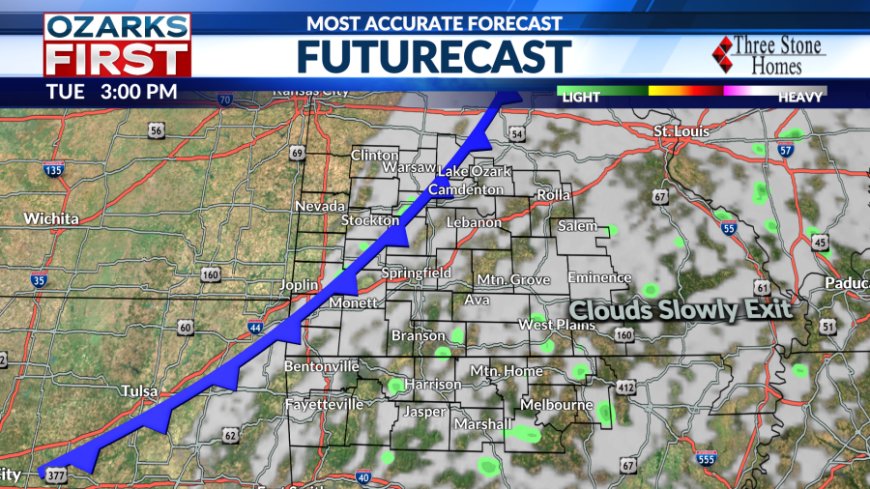 Clouds hang tough today, colder and sunny for Thanksgiving