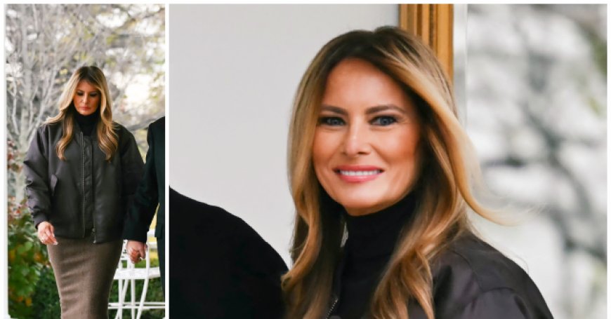 Fashion Notes: Melania Trump is Fashion Forward in Yves Saint Laurent-Inspired Look for Turkey Pardon