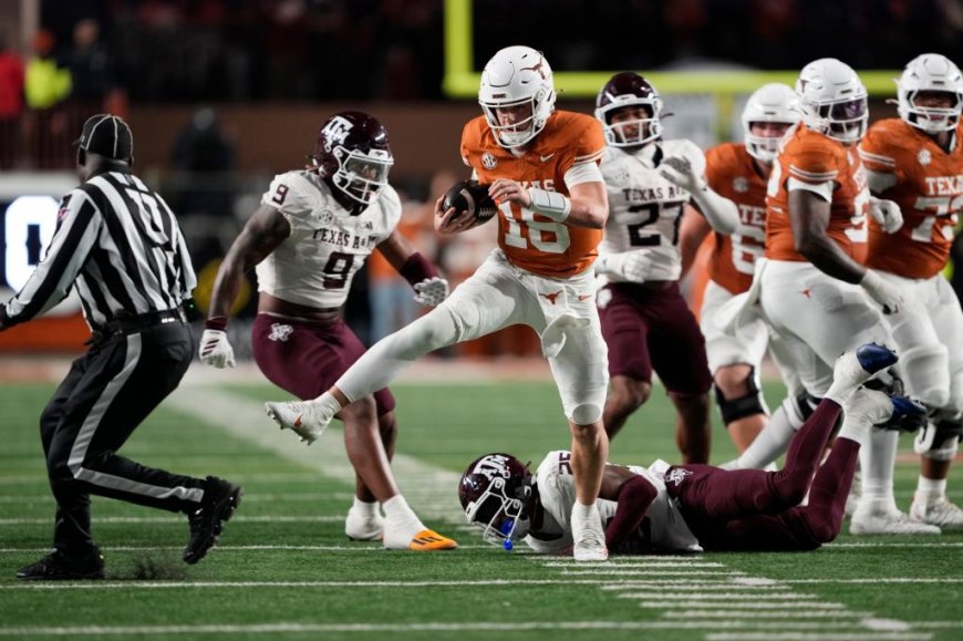 Arch Manning, Texas spoil Texas A&M’s bid for undefeated season to keep CFP hopes alive