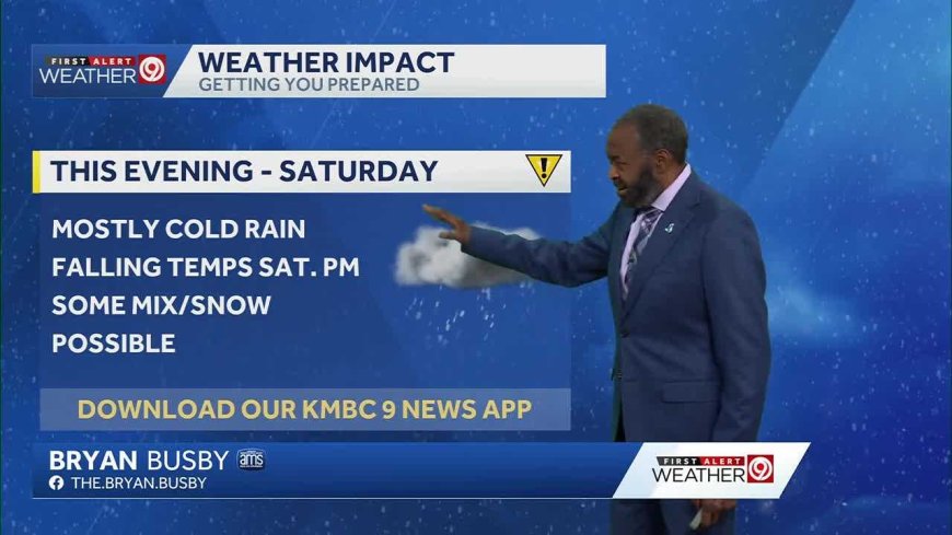 Kansas City weather: Cold rain starting Friday evening in the metro, slick roads possible