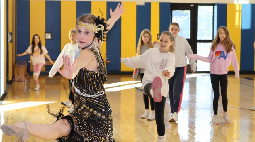 Elementary Students Kick Up Their Feet to a 1920s Beat